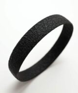 Margaret Jacobs Textured Black Cuff Bracelet