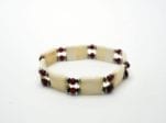 Teresa Mae Anderson ivory bracelet - red beads