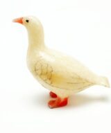 Vintage ivory scrimshaw goose