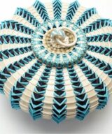 Jeremy Frey Turquoise Urchin Basket Medium