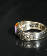 Earl-Plummer-Inlaid-Sterling-Silver-Rug-Design-Ring-SWJ01654-3