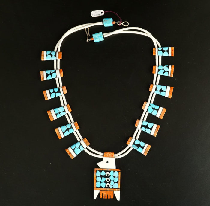 Mary Tafoya thunderbird necklace