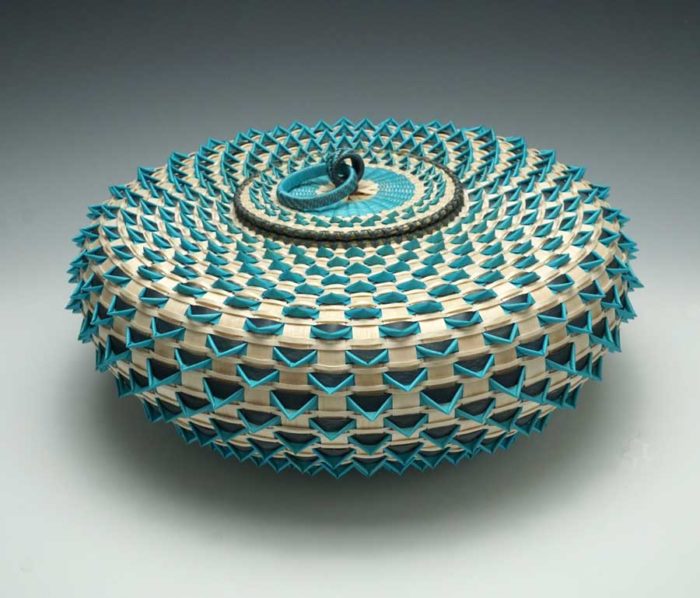 Jeremy Frey Large Turquoise Urchin Basket