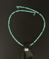 Mary Tafoya Yellow serpentine mosaic necklace SWJ01820-3