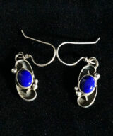 Native American Jewelry Navajo Artist Cheryl Arviso Lapis Lazuli Earrings