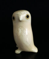 Native Alaskan Eskimo Daniel Ungott Vintage Carved Owl