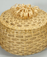 Claire Brooks Passamaquoddy Basket Braided Sweetgrass.
