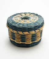 Round Blue basket ME00362-1