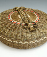 Deborah Brooks Wabanaki Passamaquoddy sewing basket