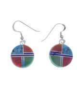 Native American Jewelry Multi-color Earrings Earl Plummer