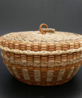 Ash and Sweetgrass Penobscot Sewing Basket Theresa Secord ME00630-1