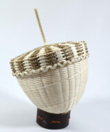 Passmaquoddy fine weave Acorn basket Eric Otter Bacon ME00738-2