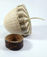 Passmaquoddy fine weave Acorn basket Eric Otter Bacon ME00738-6