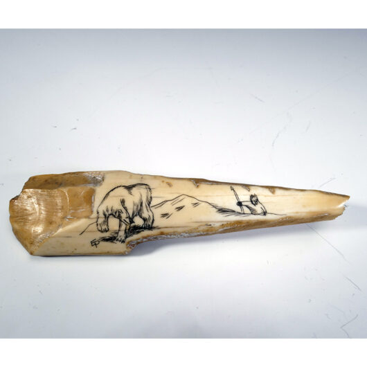 Eskimo Art Ellen Paneok Inupiaq Scrimshaw