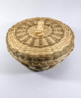 Janet Neptune Passamaquoddy Lidded Bowl Basket Wabanaki ME00744-3
