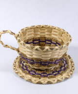 Penobscot Art Pam outdusis Cunningham Cup and Saucer Basket Wabanaki