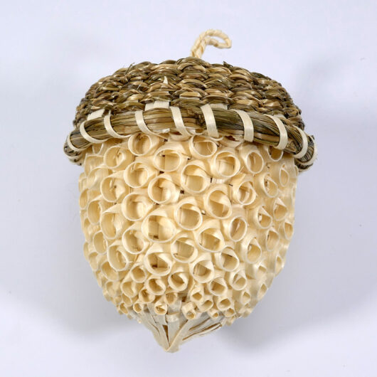 Penobscot Paula Thorne Acorn Basket Wabanaki