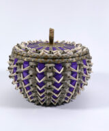 Sarah Sockbeson Penobscot Basket Medium Urchin purple - 6
