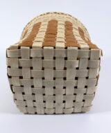 Wabanaki Black Ash Incised Birch Bark Basket Passamaquoddy ME00742-6