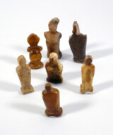 Antique Alaskan Eskimo-Inuit Miniature Ivory Human Torso Carvings