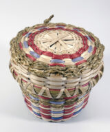 Barbara Francis Penobscot Black Ash Basket Wabanaki ME00752a-3