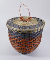 Black Ash and Sweetgrass Basket Carrie Hill Akwesasne Mohawk