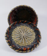 Carrie Hill Akwesasne Mohawk black ash basket ME00755-5