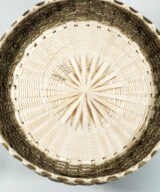 Eric Otter Bacon Passamaquoddy Ash Sweetgrass and Birch Bark Acorn Basket