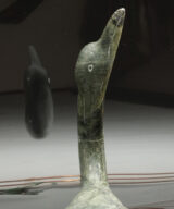 Cape Dorset Ning Ashoona Serpentine Loon Sculpture Inuit Art